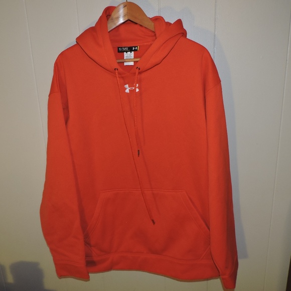 Under Armour Other - Under Armour Loose Red-Orange Hoodie XL
